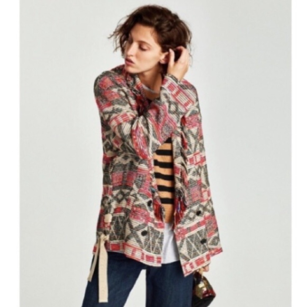 NWT- Zara Aztec Jacket